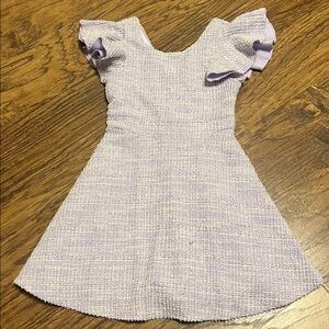Zunie Kids’ Textured Skater Dress, size 7, lilac great condition